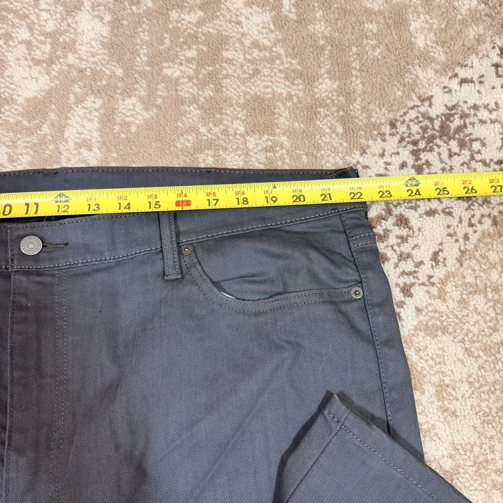 Levis 541 Athletic Taper Jeans Mens 42x36‎ Gray Stretch Denim Pants NWT Tall